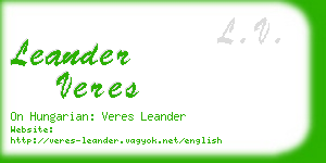 leander veres business card